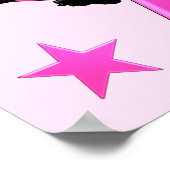 PERSONALISIERT PINK SOCCER PLAYER POSTER (Ecke)