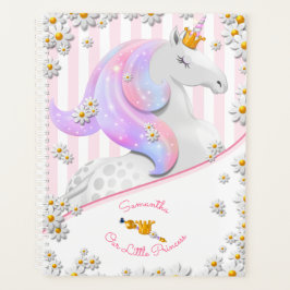 Personalisiert Pink Unicorn Baby Girl Planner Planer