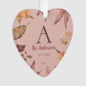 Personalisiert Pink Unser erstes Foto zu Weihnacht Ornament (Vorderseite)