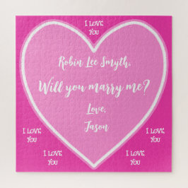 Personalisiert Pink Vorschlag Jigsaw Puzzle