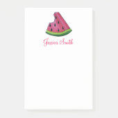 Personalisiert Pink Watermelon Frucht Slice Post Post-it Klebezettel (Vorderseite)
