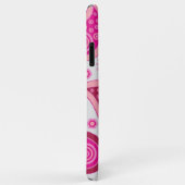 Personalisiert Pink & White Girly Paisley Case-Mate iPhone Hülle (Hinten/Rechts)