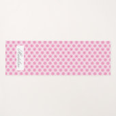 Personalisiert Pink Yoga Mat - Individuelle Name Yogamatte (Vorderseite (Horizontal))