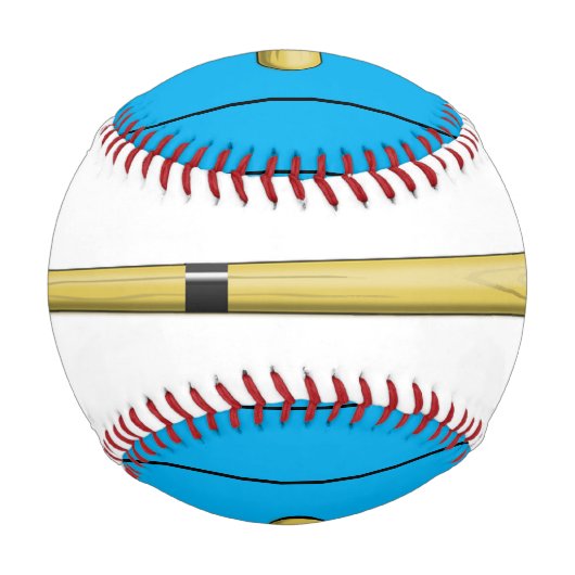 Personalisiert Pinstreifen Baseball (Rückseite)