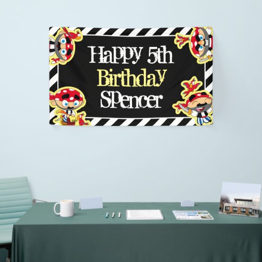Personalisiert Pirate Birthday Banner (Messeveranstaltung)