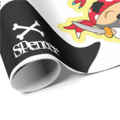 Personalisiert Pirate Birthday Geschenkpapier (Rolleneckpunkt)