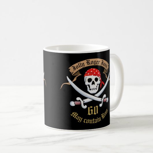 Personalisiert Pirate Kaffeetasse (VorderseiteRechts)