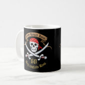 Personalisiert Pirate Kaffeetasse (Vorderseite Links)
