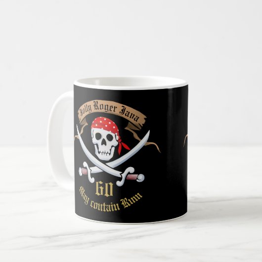 Personalisiert Pirate Kaffeetasse (Vorderseite Links)