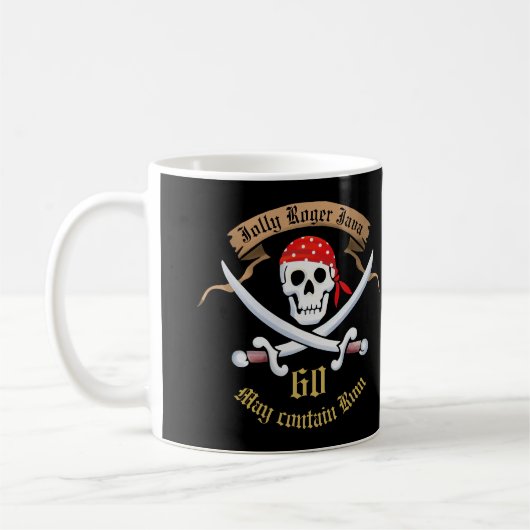 Personalisiert Pirate Kaffeetasse (Links)