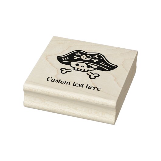 Personalisiert Pirate Skull Gummistempel (Stempel)