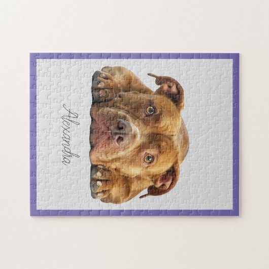 Personalisiert Pitbull Jigsaw Puzzle (Horizontal)