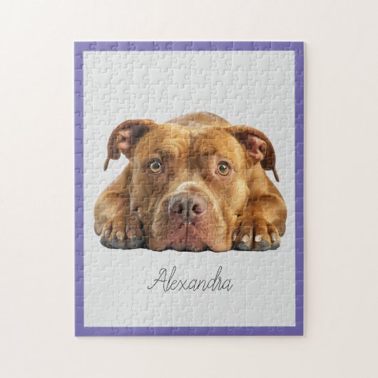 Personalisiert Pitbull Jigsaw Puzzle (Vertikal)