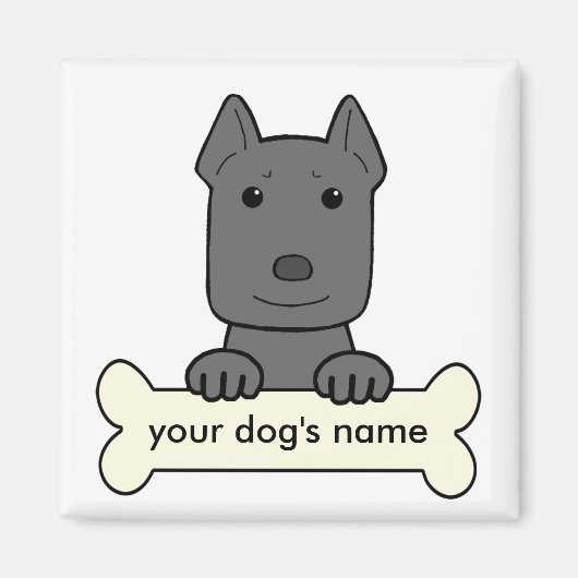 Personalisiert Pitbull Magnet (Vorne)