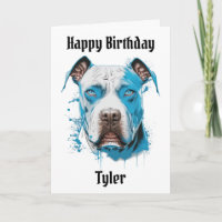 Personalisiert Pitbull Puns Happy Birthday