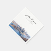 Personalisiert Pittsburgh Skyline Cocktail Napkin Serviette (Ecke)