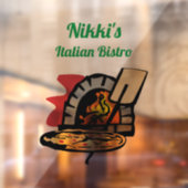 Personalisiert Pizza Oven Fensteraufkleber (Blatt 2)