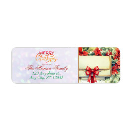 Personalisiert Poinsettia Mailbox "Frohe Weihnacht