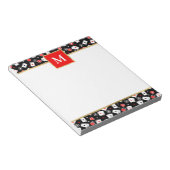 Personalisiert Poker-Thema mit Karten & Chips Notizblock (angewinkelt)