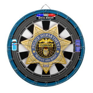 Personalisiert Police Edition City Side Dartscheibe