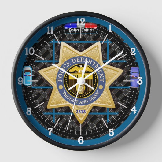Personalisiert Police Edition City Side Uhr (Vorderseite)