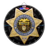 Personalisiert Police Edition Dart Board Dartscheibe (vorne)