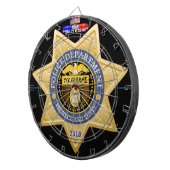 Personalisiert Police Edition Dart Board Dartscheibe (Vorderseite rechts)