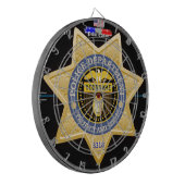 Personalisiert Police Edition Dart Board Dartscheibe (Vorderseite Links)