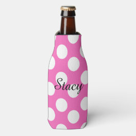 Personalisiert Polka Dot Flasche Cooler Flaschenkühler