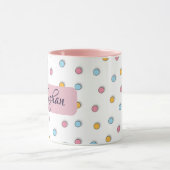 Personalisiert Polka Dot-Kaffee Tasse (Zentrum)