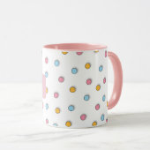 Personalisiert Polka Dot-Kaffee Tasse (VorderseiteRechts)