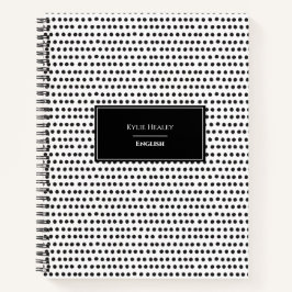 Personalisiert-Polka-Dot-Notebook Notizblock