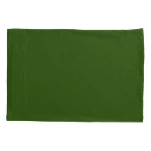 Personalisiert Polka Dot Pillowcase (Hunter Green) Kissenbezug (Rückseite)