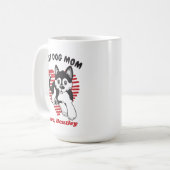 Personalisiert Pomsky Puppy Dog Mama Individuelle Kaffeetasse (Vorderseite Links)