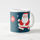 Personalisiert Pong Pong Holiday Gift Jumbo-Tasse (Vorderseite Rechts)