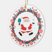 Personalisiert Pong Pong Holiday Gift Keramik Ornament (Links)