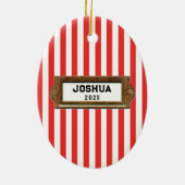 Personalisiert Pong Pong Keramik Ornament (Hinten)