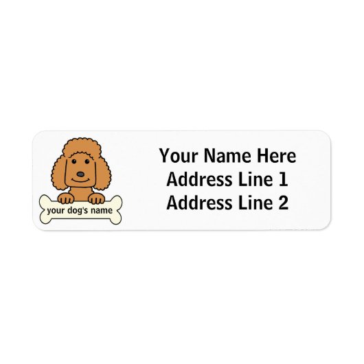 Personalisiert Poodle (Vorne)