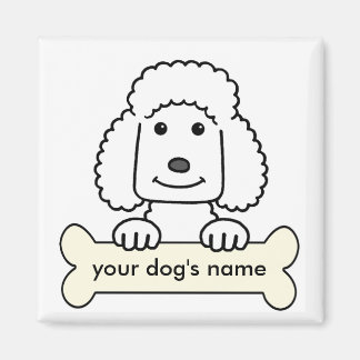 Personalisiert Poodle Magnet