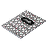 Personalisiert Poodle Pattern Funny Notizblock (Linke Seite)