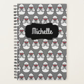 Personalisiert Poodle Pattern Funny Planer (Vorderseite)