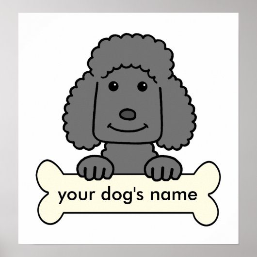 Personalisiert Poodle Poster (Vorne)