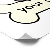 Personalisiert Poodle Poster (Ecke)