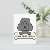 Personalisiert Poodle Postkarte (Stehend Vorderseite)