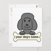 Personalisiert Poodle Postkarte (Vorne/Hinten)