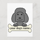 Personalisiert Poodle Postkarte (Vorderseite)