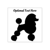 Personalisiert Poodle Puppy Dog Gummistempel (Prägung)