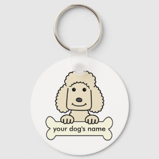 Personalisiert Poodle Schlüsselanhänger