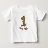 Personalisiert Pooh First Birthday Baby T - Shirt (Vorderseite)