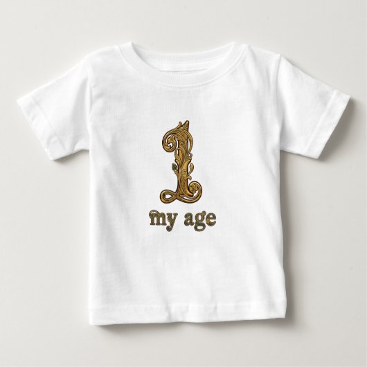 Personalisiert Pooh First Birthday Baby T - Shirt (Vorderseite)